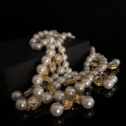 Golden Baroness Pearl Necklace