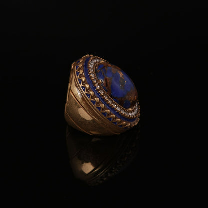 Planet Natural Stone Ring