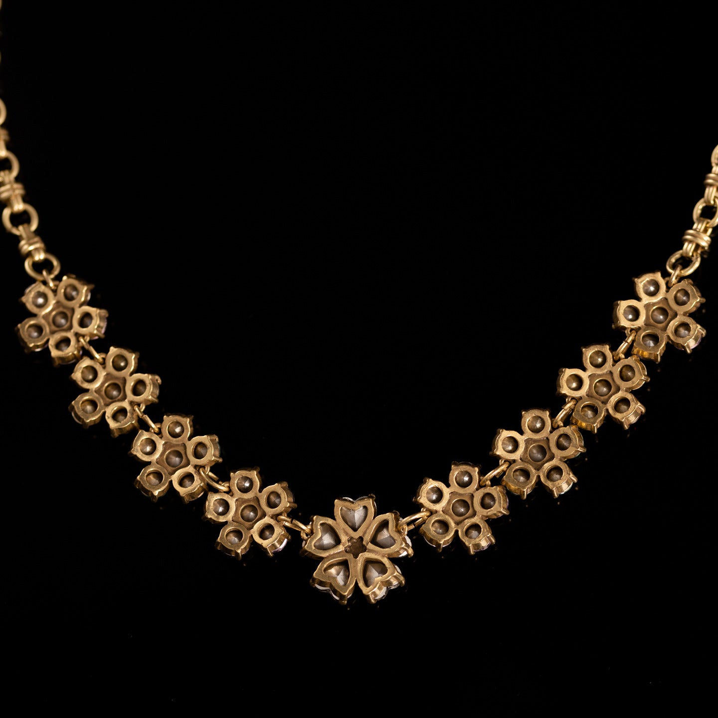 Crystal Blossom Statement Necklace