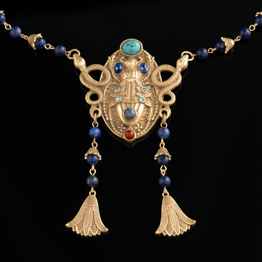 Vintage Sapphire Talisman Necklace