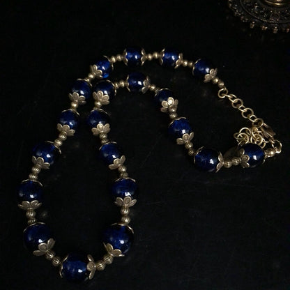 Vintage Cobalt Bloom Jewelry Set