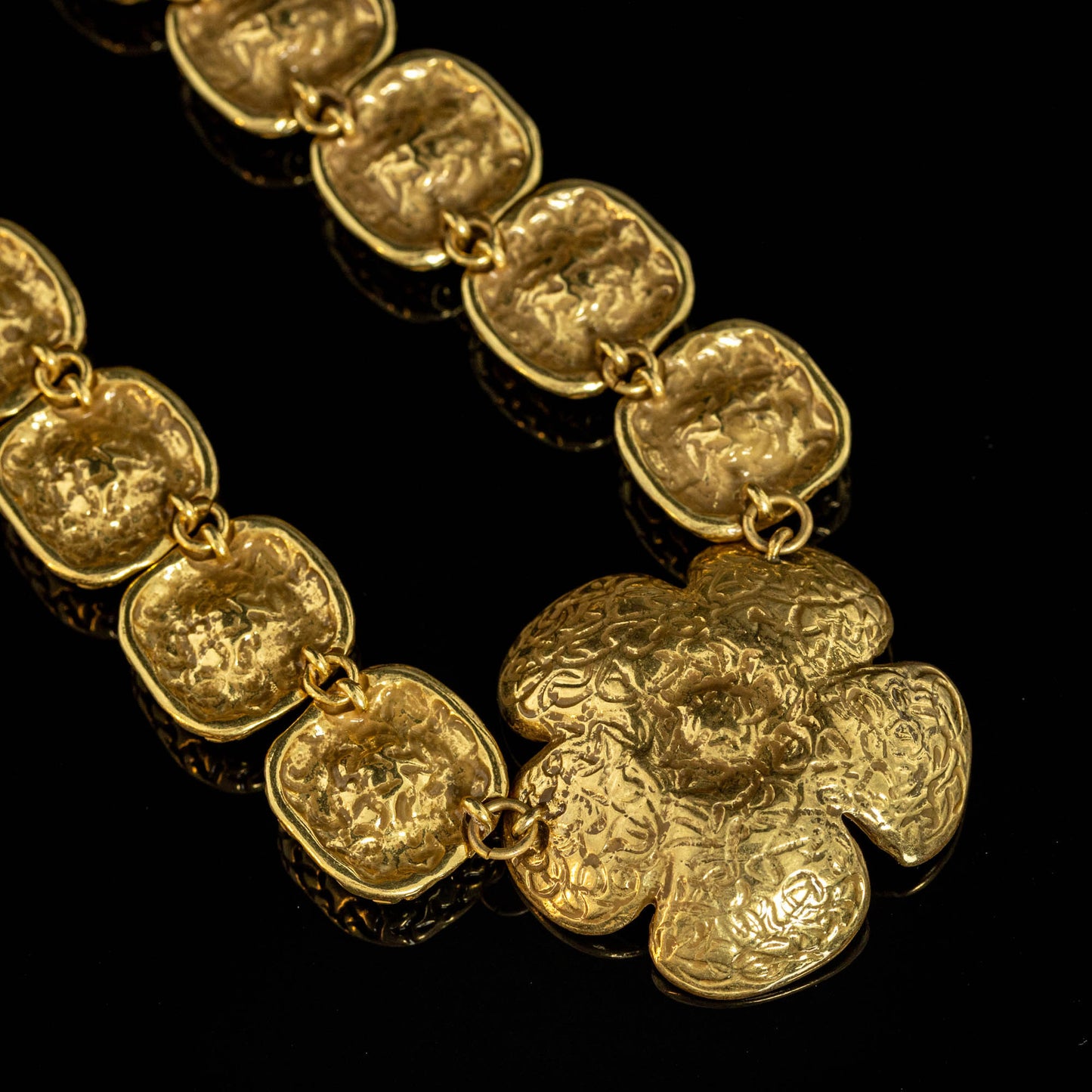 Golden Bloom Statement Necklace
