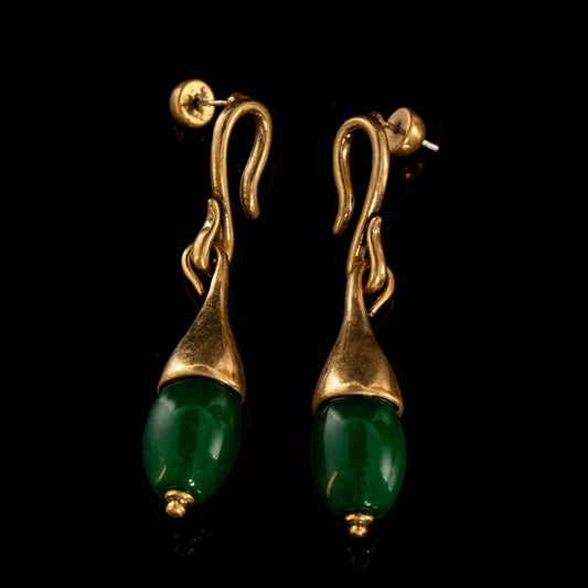 The Natural Stone Drop Earrings
