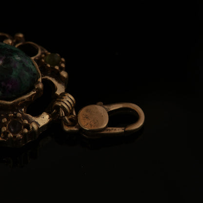 Gold & Green Stone Bracelet