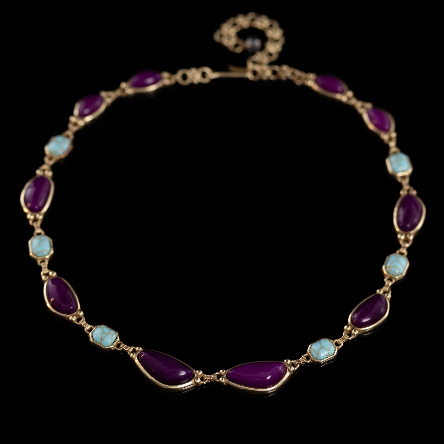Violet Riviera Gemstone Necklace