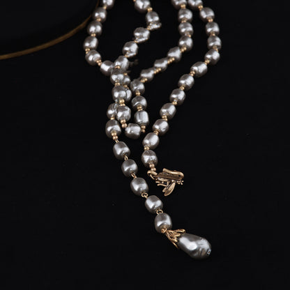 Lustre Petal Pearl Necklace