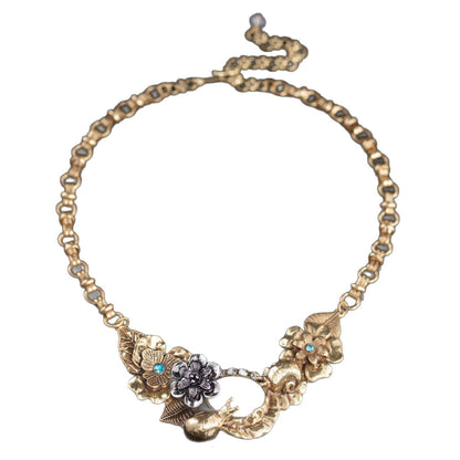 Golden Garden Bloom Necklace