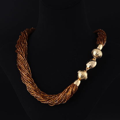 Gold Bead Necklace