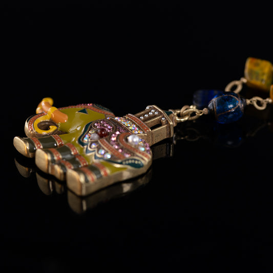 Enamel Elephant Charm Necklace