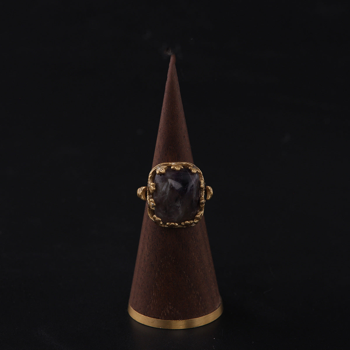 Vintage Engraved Gemstone Ring