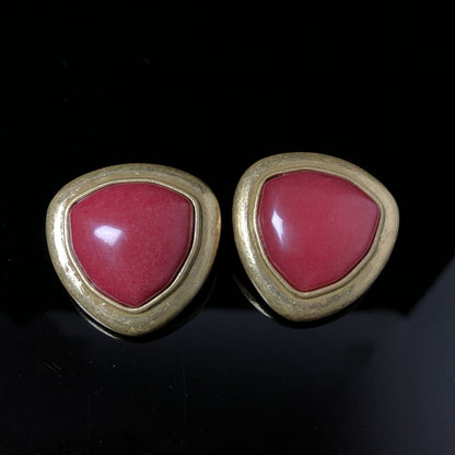 Golden Red Stone Jewelry Set