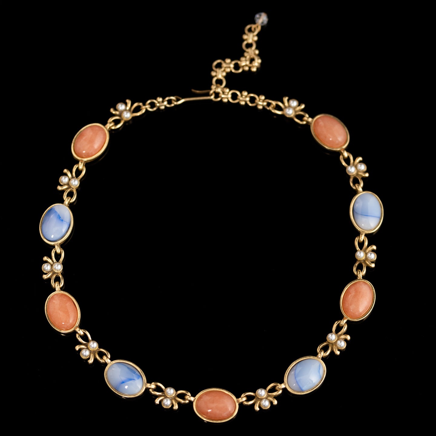 Pastel Gem Blossom Necklace