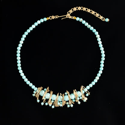 Vintage Turquoise Statement Necklace