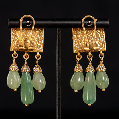 The Verdant Grace Drop Earrings