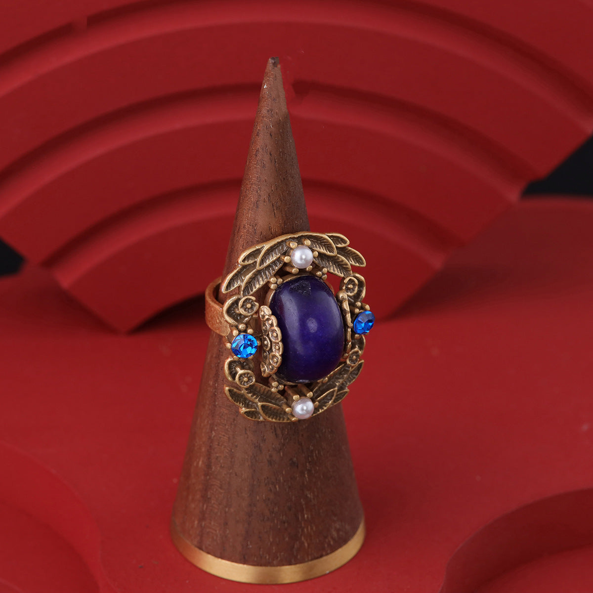 Vintage Purple Lapis Lazuli Ring