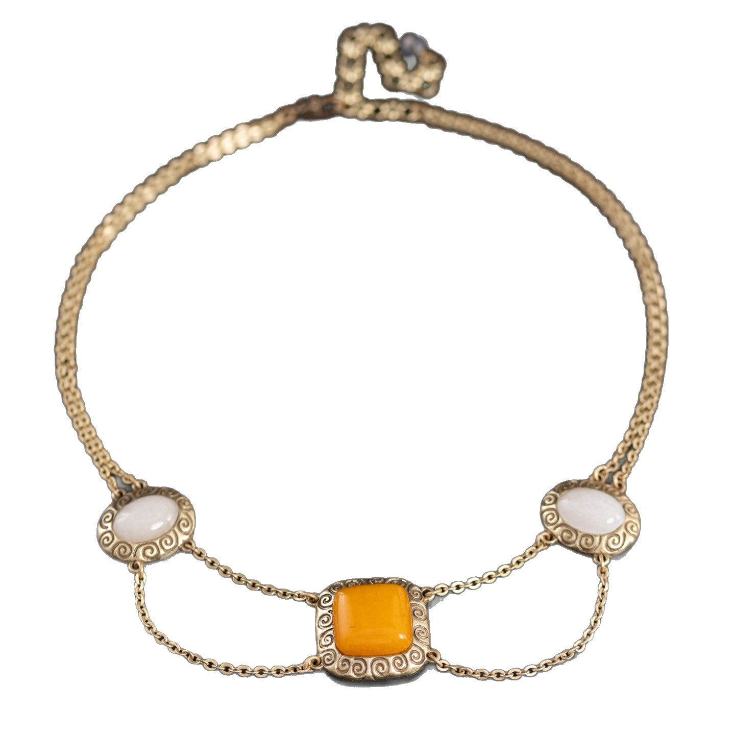 Golden Amber Grace Necklace