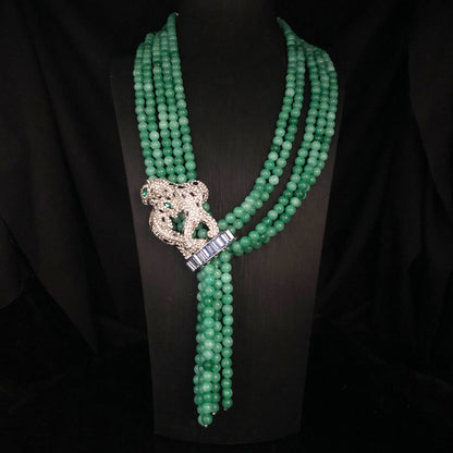 Emerald Panther Necklace