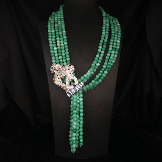 Emerald Panther Necklace