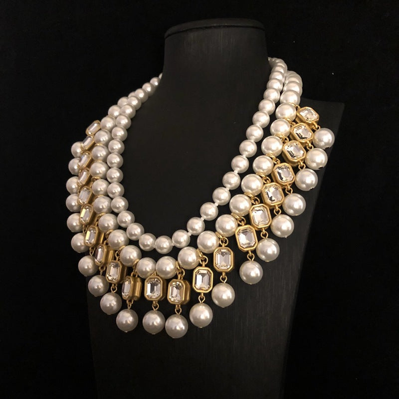 Golden Baroness Pearl Necklace
