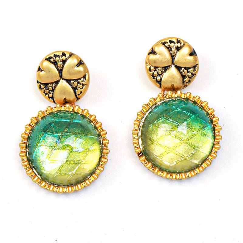 Summer Vintage Round Earrings