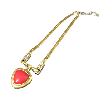 Golden Red Stone Jewelry Set