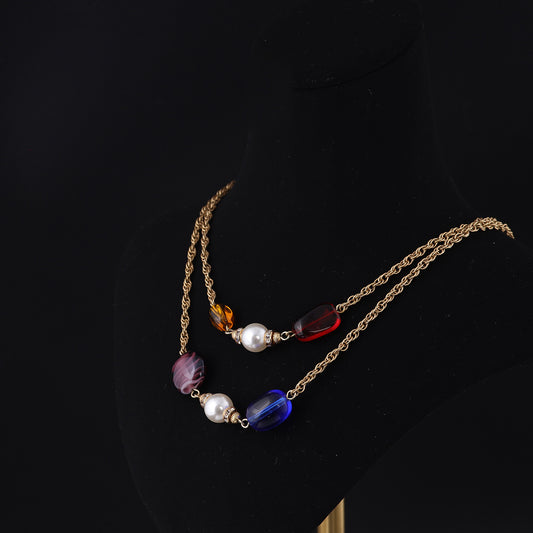 Aurora Bead Chain Necklace