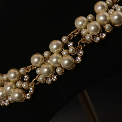 Pearl Cluster Statement Necklace