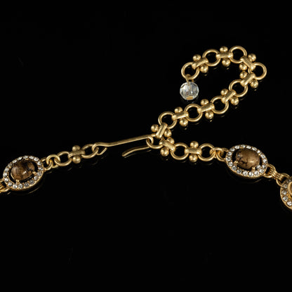 Golden Rosette Treasure Necklac