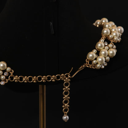 Pearl Cluster Statement Necklace