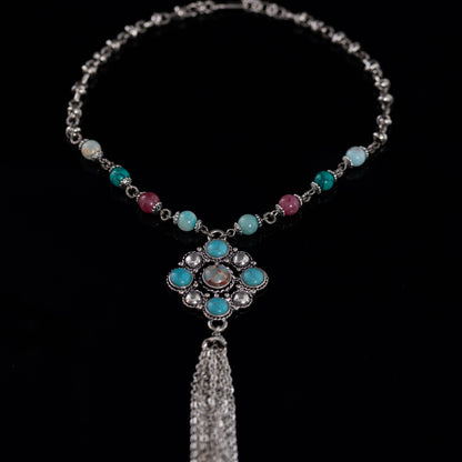 Bohemian Tassel Charm Necklace