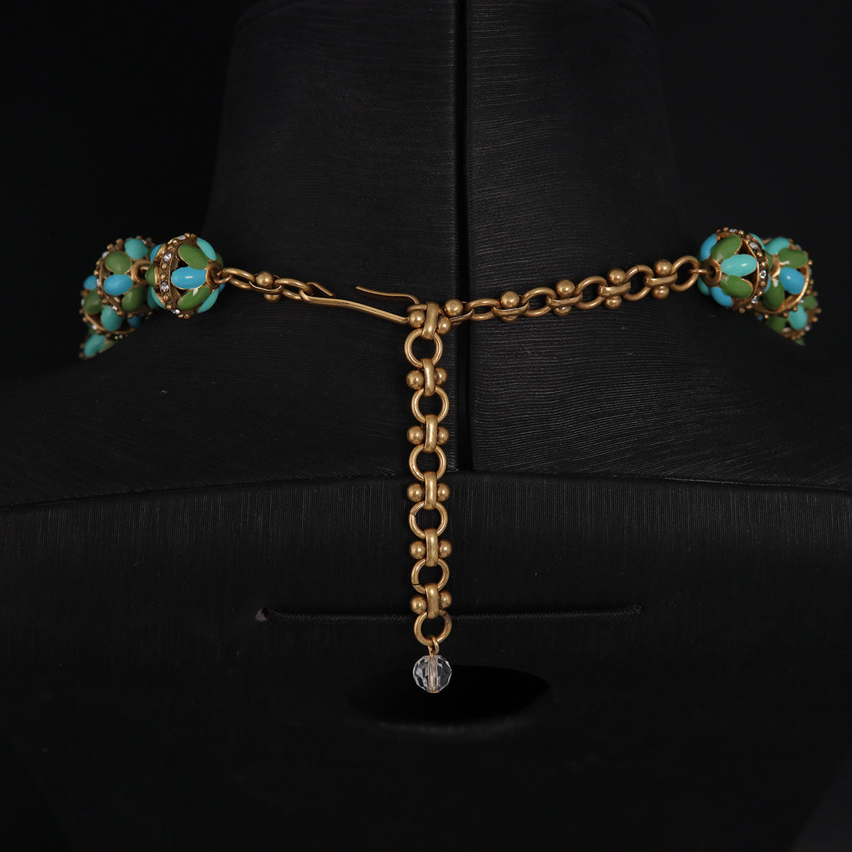 Turquoise Blossom Filigree Necklace