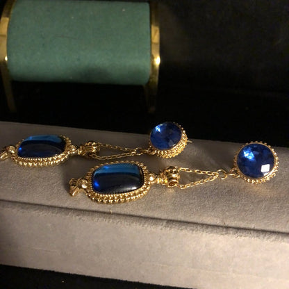 Midnight Blue Pendant Jewelry Set