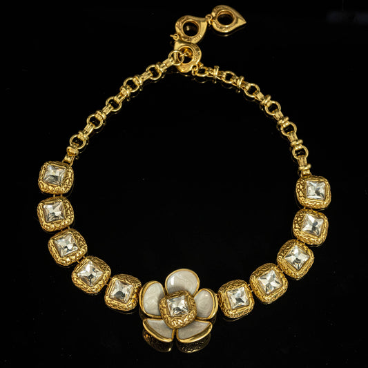 Golden Bloom Statement Necklace