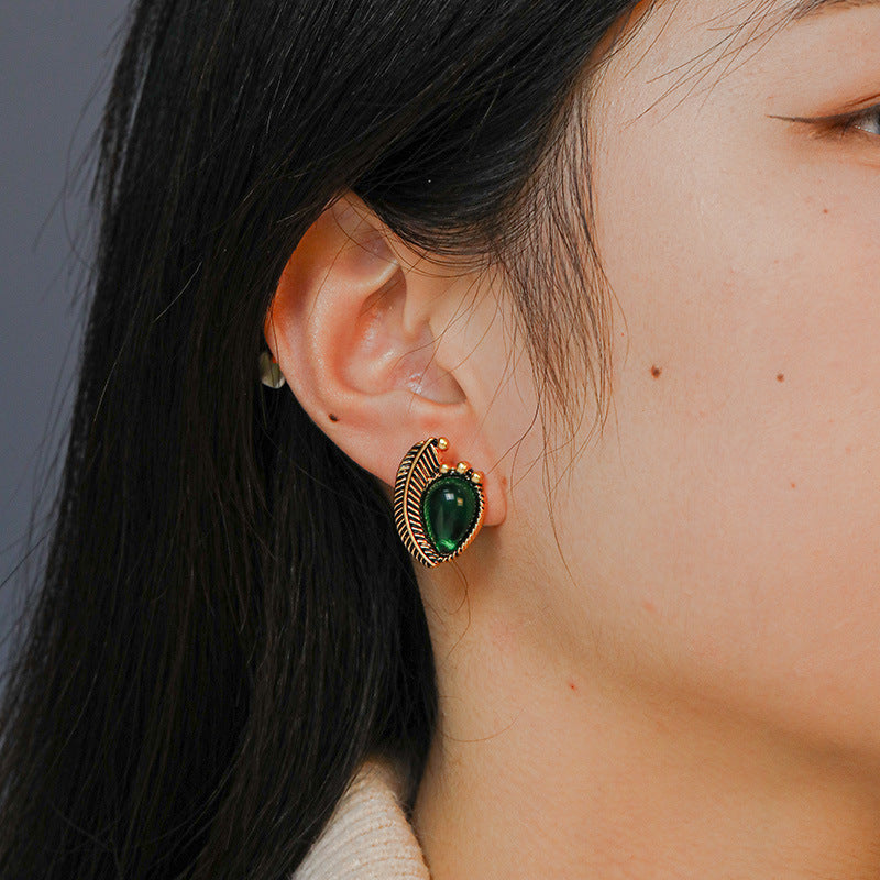 Emerald Gemstone Earrings