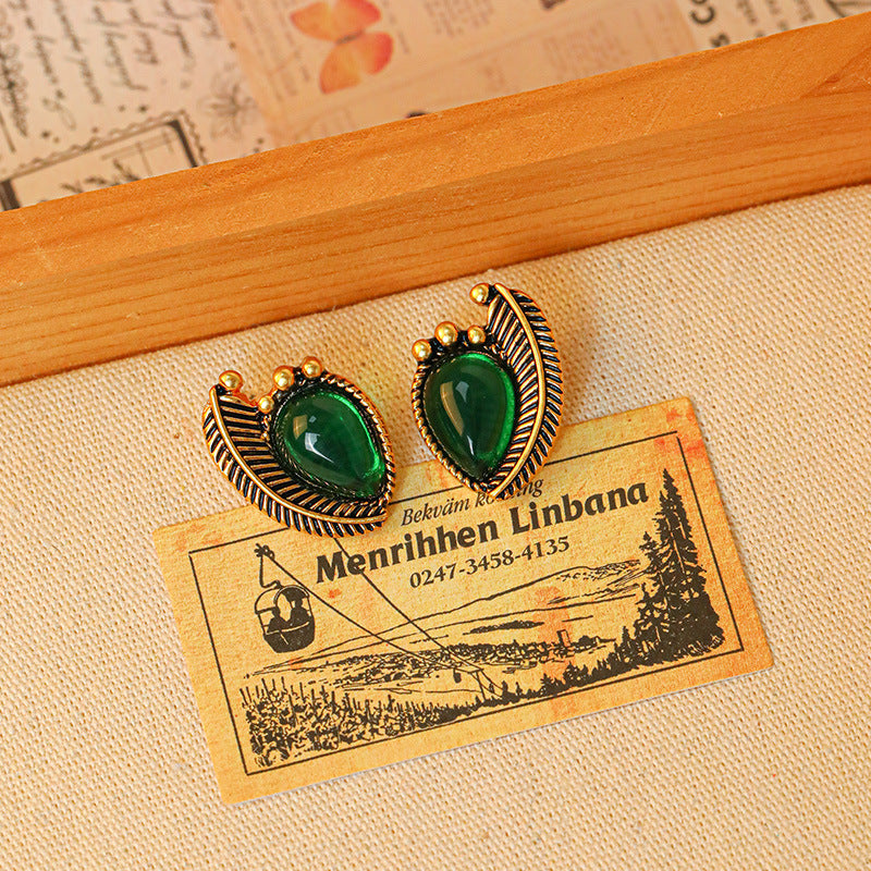 Emerald Gemstone Earrings