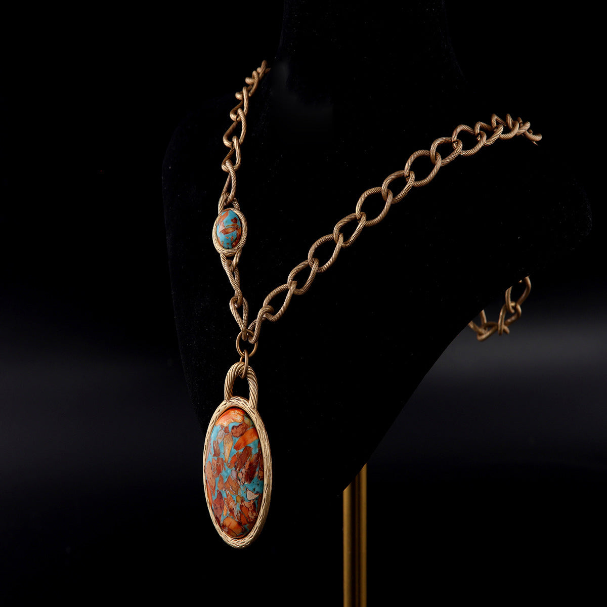 Copper Flame Relic Necklace