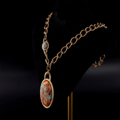 Copper Flame Relic Necklace