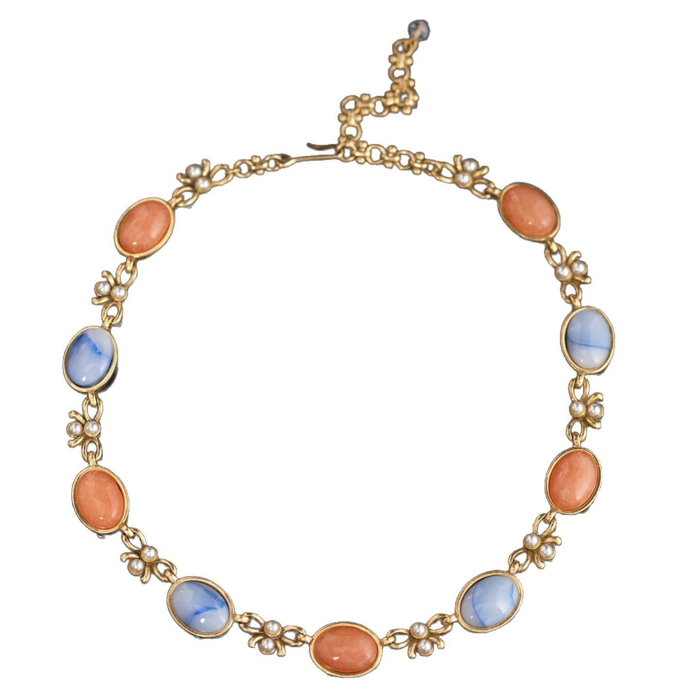 Pastel Gem Blossom Necklace
