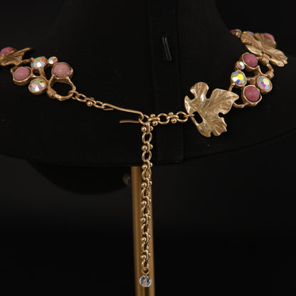 Vintage Grape Blossom Statement Necklace