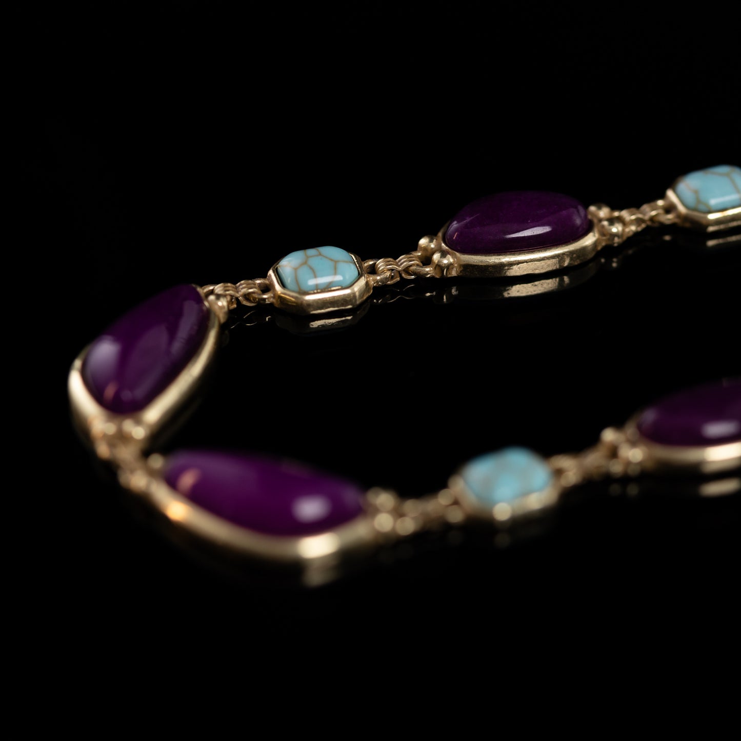 Violet Riviera Gemstone Necklace