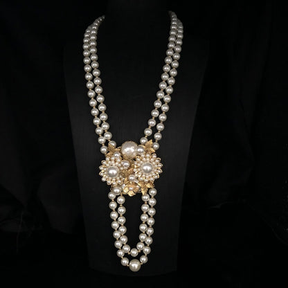 Royal Pearl Blossom Necklace Set