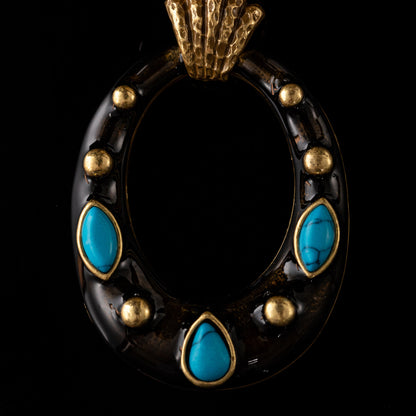 The Enamel Halo Earrings