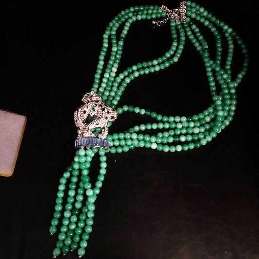 Emerald Panther Necklace