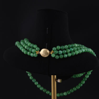 Elegant Green Gemstone Necklace