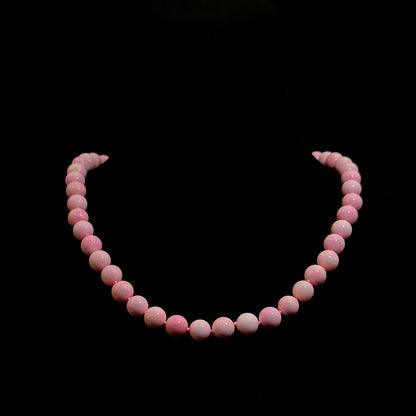 Pink Glow Beaded Necklace