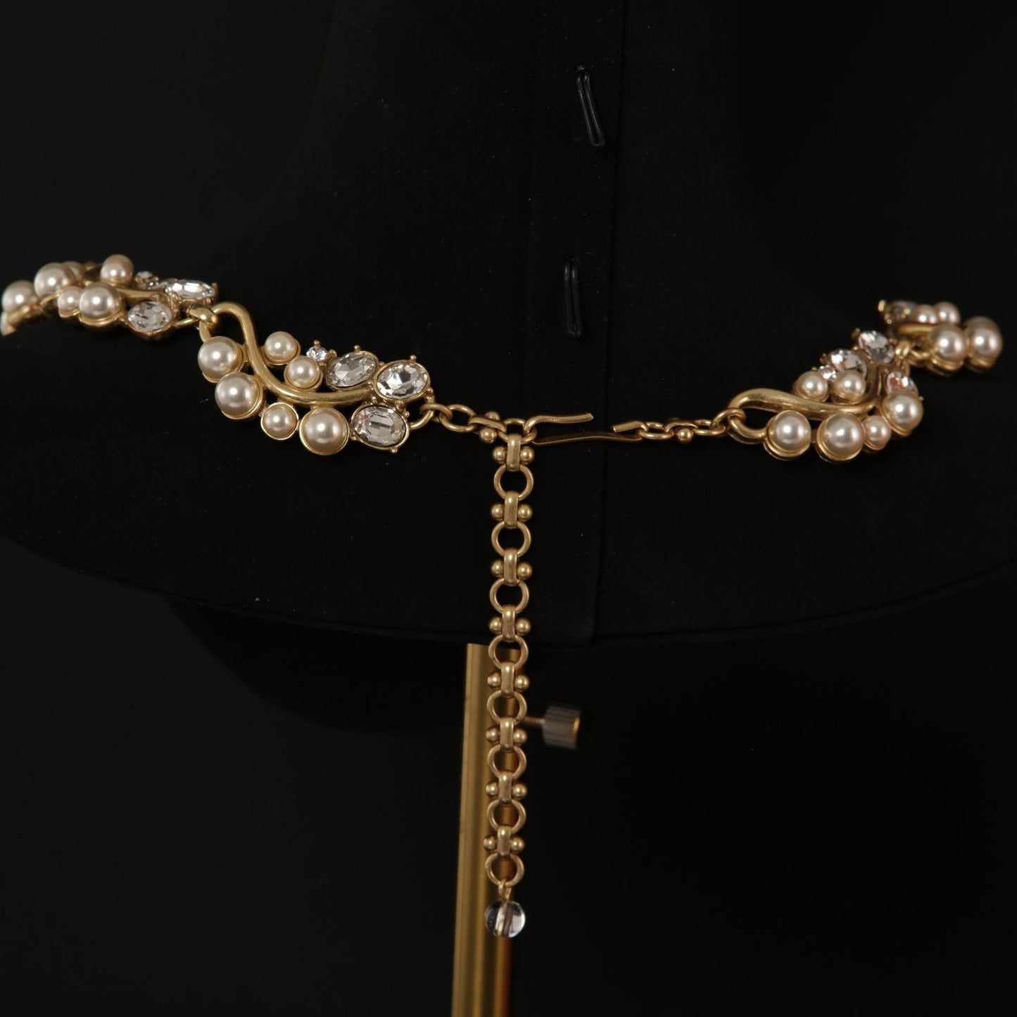 Vintage Pearl & Crystal Vine Jewelry Set