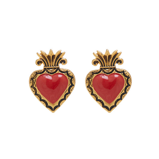 Vintage Heart Shaped Earrings