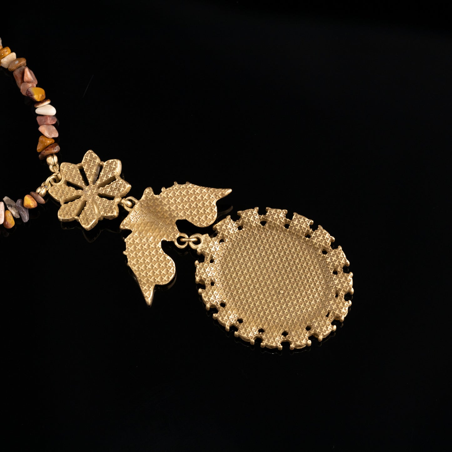 Roman Bee Cameo Necklace