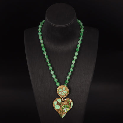 Verdant Heart Pendant Necklace