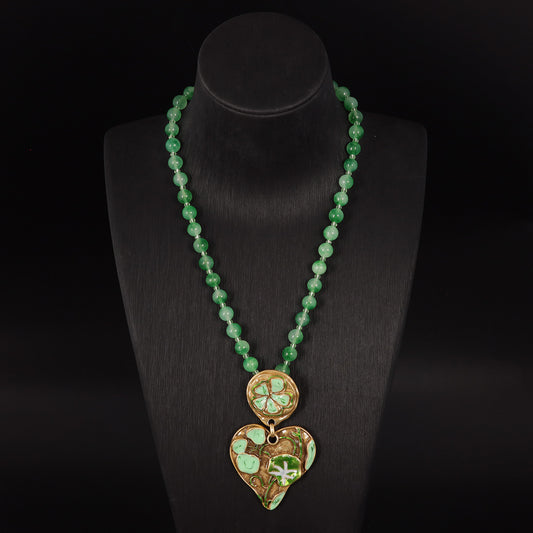 Verdant Heart Pendant Necklace